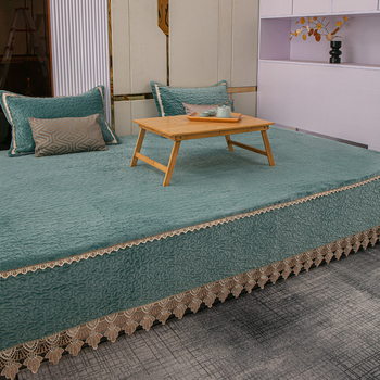 Tatami pokrivač od mliječnog velura, moderan minimalistički stil, antistatičan, protuklizni, visoka gustoća, jednobojan