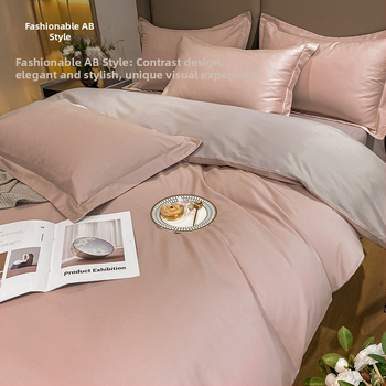 Paplanhuzat 100 szálas pamutból, tiszta pamut, bolyhos szövés, reaktív nyomtatás és színezés, egyszínű minta, modern minimalista stílus