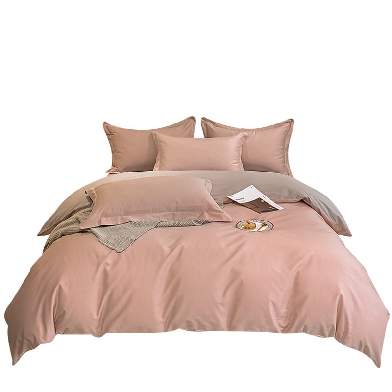 Paplanhuzat 100 szálas pamutból, tiszta pamut, bolyhos szövés, reaktív nyomtatás és színezés, egyszínű minta, modern minimalista stílus