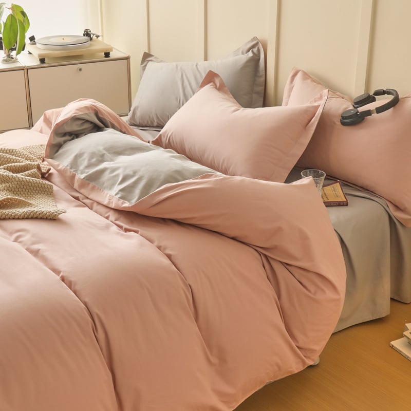 Paplanhuzat 100 szálas pamutból, tiszta pamut, bolyhos szövés, reaktív nyomtatás és színezés, egyszínű minta, modern minimalista stílus