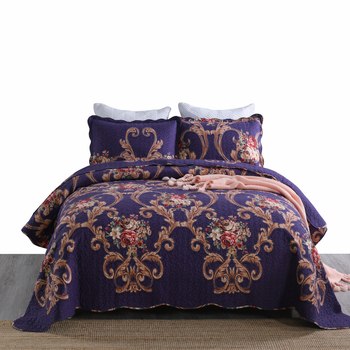 Milaia twill pamukni set posteljine, s cvjetnim uzorkom, quiltan, 3 ili 4 dijela