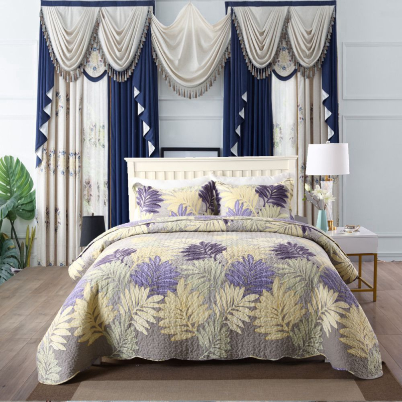 Milaia twill pamukni set posteljine, s cvjetnim uzorkom, quiltan, 3 ili 4 dijela