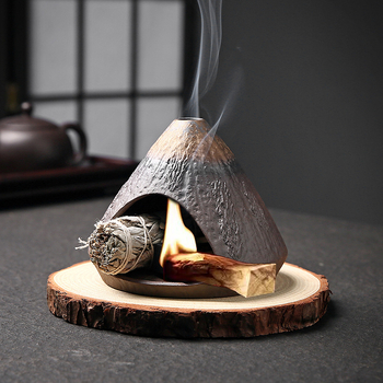 Keramikas smaržu degļs – glazētā virsma, salvijas un lavandas aromāts, zīmols Porcelain House