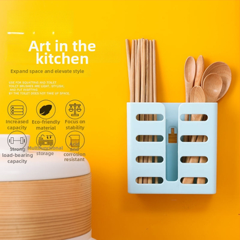 Paneļa sienas turētājs nūjiņām un karotēm, PP materiāls, daudzfunkcionāla uzglabāšanas plaukts, izcelsme Čaozhou