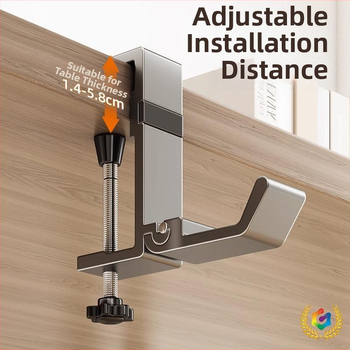 Άγκιστρο για κρέμασμα τσαντών, από αλουμίνιο Space, μονοκόρυφο αγκίστρι, μοντέρνος μινιμαλιστικός σχεδιασμός, φορτίο 0–1 kg