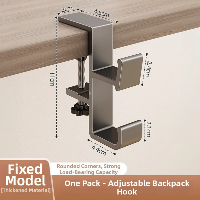 Άγκιστρο για κρέμασμα τσαντών, από αλουμίνιο Space, μονοκόρυφο αγκίστρι, μοντέρνος μινιμαλιστικός σχεδιασμός, φορτίο 0–1 kg