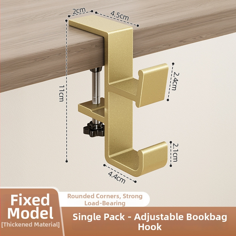 Άγκιστρο για κρέμασμα τσαντών, από αλουμίνιο Space, μονοκόρυφο αγκίστρι, μοντέρνος μινιμαλιστικός σχεδιασμός, φορτίο 0–1 kg