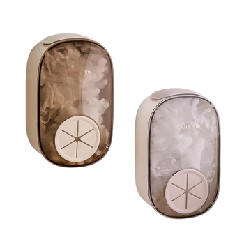 Sienas stiprināms uzglabāšanas korpuss pārtikas plēvei, PS materiāls, 2 L tilpums, putekļu izturīgs, mūsdienīgs minimālisma dizains