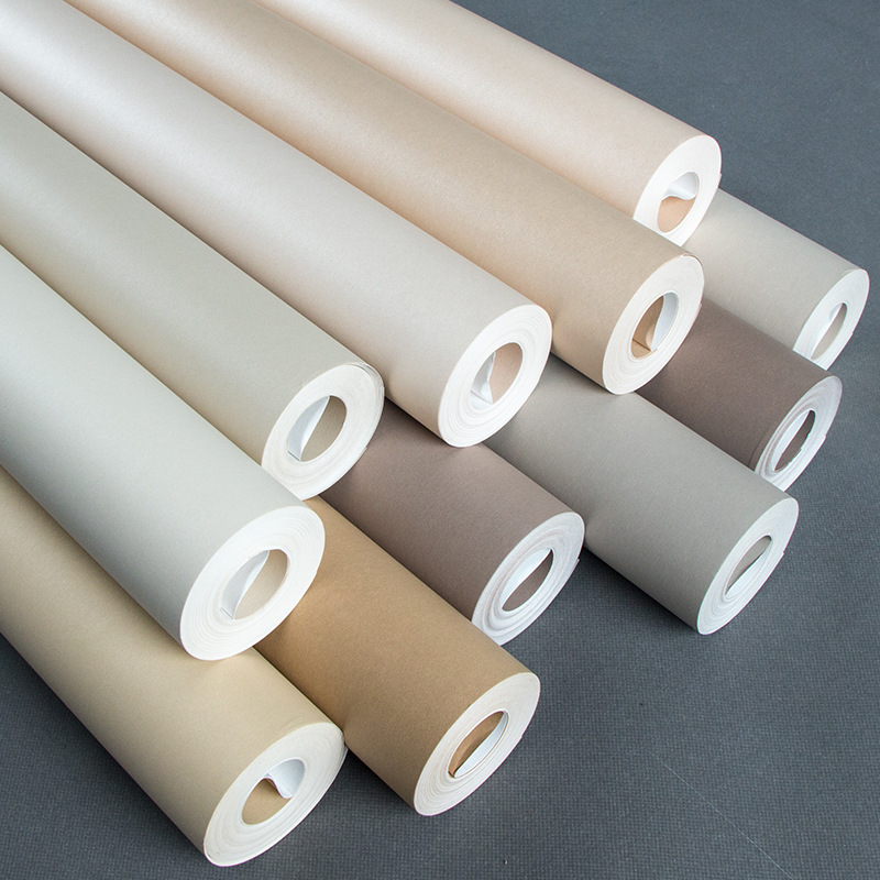 Тапет за стена в скандинавски дървесен стил, нетъкана основа, модерна простота, трислойна конструкция, Seven Color Home