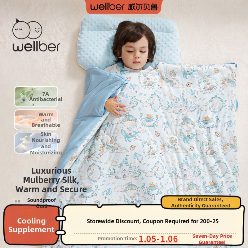 Wellber детски спален чувал с Anti-Kick quilt, модерен стил, пълнител 20849928732