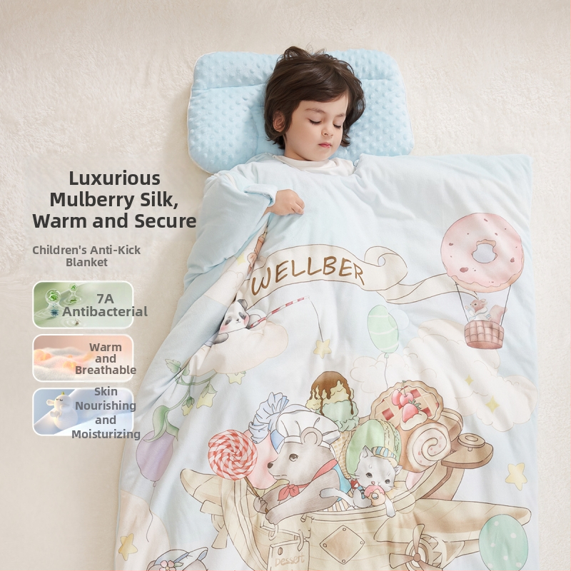 Wellber детски спален чувал с Anti-Kick quilt, модерен стил, пълнител 20849928732
