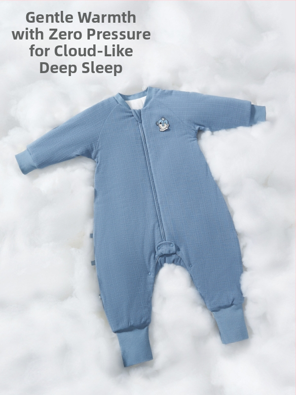 Dječja spavaća vreća s podijeljenim nogama, modalni jacquard pleteni materijal, podstava 100% pamuk, antibakterijski i termoregulatorni