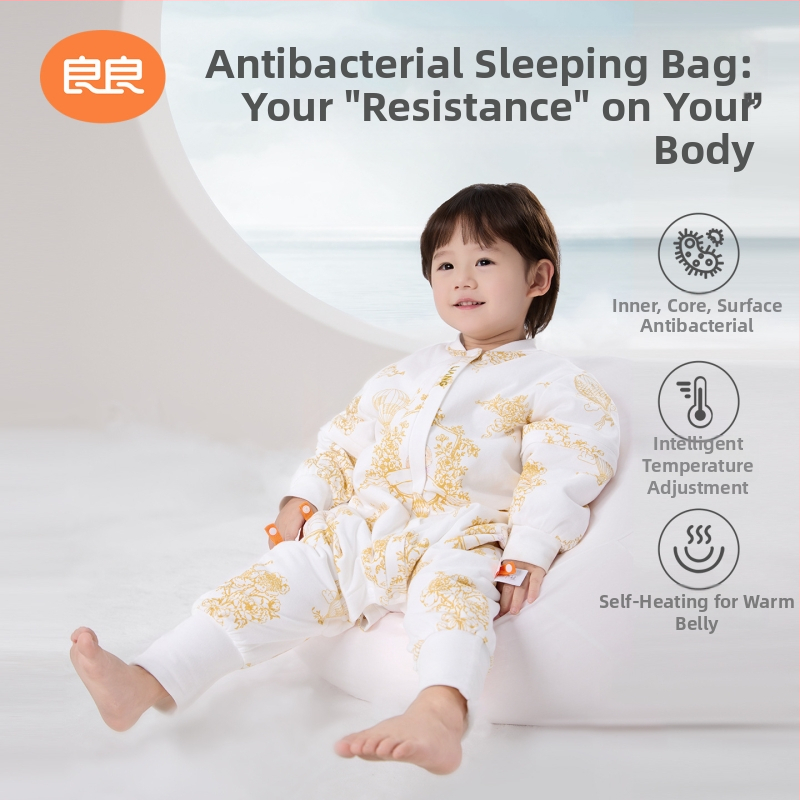 Dječji vreć za spavanje s razdvojenim nogama, anti-kick quilt, 100% pamuk, punilo: drugi materijal