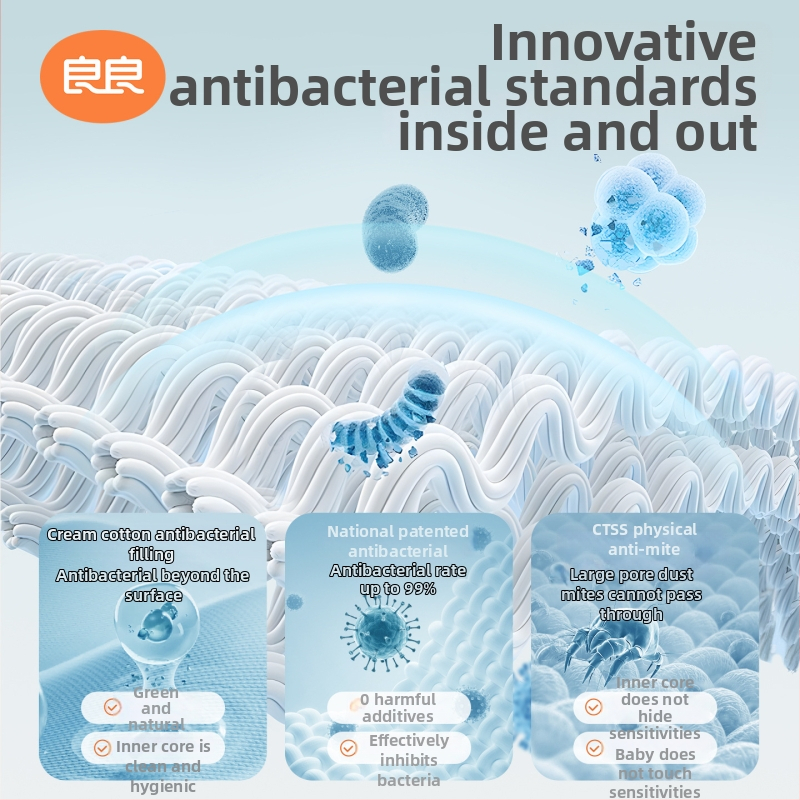 Dječji vreć za spavanje s razdvojenim nogama, anti-kick quilt, 100% pamuk, punilo: drugi materijal