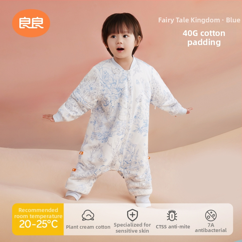 Dječji vreć za spavanje s razdvojenim nogama, anti-kick quilt, 100% pamuk, punilo: drugi materijal