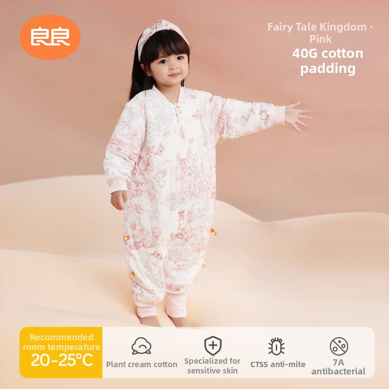 Dječji vreć za spavanje s razdvojenim nogama, anti-kick quilt, 100% pamuk, punilo: drugi materijal