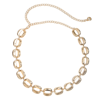 Metalni kaiš za struk s geometrijskim kružnim dizajnom, unisex, širina 2 cm (Materijal: Metal; Širina: 2 cm; Spol: Unisex; Godina/Sezona: Jesen 2025; Personalizacija: Da)