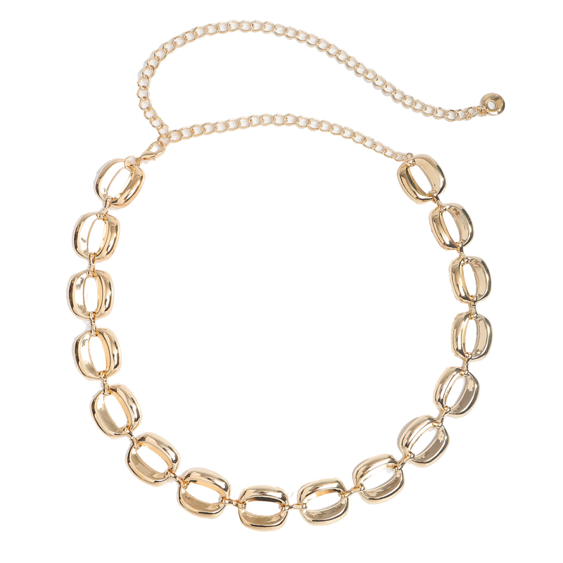 Metalni kaiš za struk s geometrijskim kružnim dizajnom, unisex, širina 2 cm (Materijal: Metal; Širina: 2 cm; Spol: Unisex; Godina/Sezona: Jesen 2025; Personalizacija: Da)