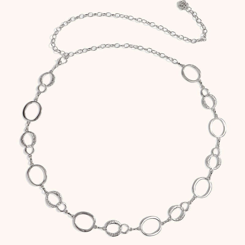 Metalni kaiš za struk s geometrijskim kružnim dizajnom, unisex, širina 2 cm (Materijal: Metal; Širina: 2 cm; Spol: Unisex; Godina/Sezona: Jesen 2025; Personalizacija: Da)