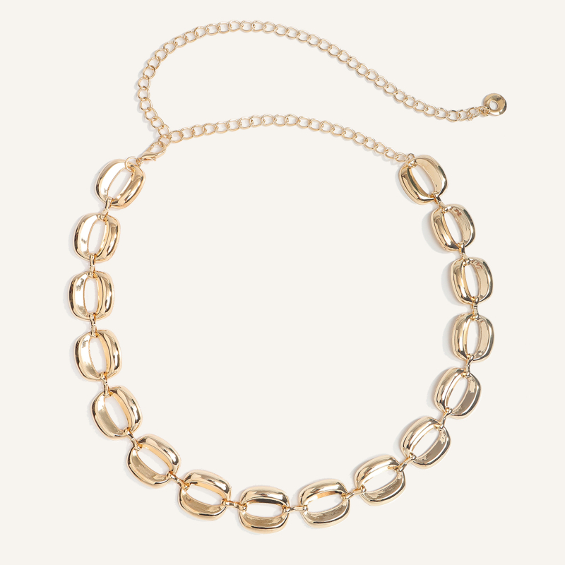 Metalni kaiš za struk s geometrijskim kružnim dizajnom, unisex, širina 2 cm (Materijal: Metal; Širina: 2 cm; Spol: Unisex; Godina/Sezona: Jesen 2025; Personalizacija: Da)
