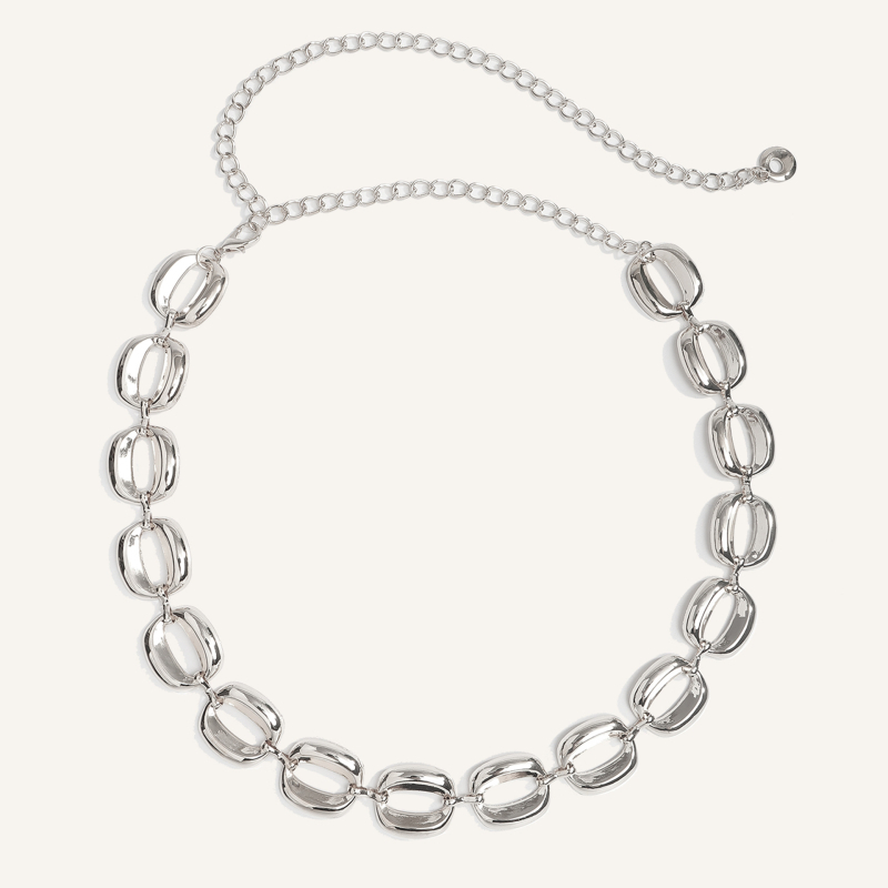 Metalni kaiš za struk s geometrijskim kružnim dizajnom, unisex, širina 2 cm (Materijal: Metal; Širina: 2 cm; Spol: Unisex; Godina/Sezona: Jesen 2025; Personalizacija: Da)