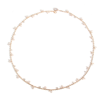 Ķermeņa ķēde ar ūdens pilieniem un baltiem kristāliem, elektroplēšana sakausējuma ieliktnis, muguras ķēde kāzu kleitai