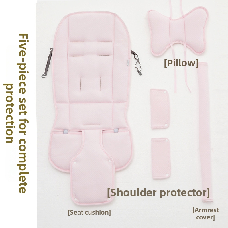 Ratiem sedes spilventiņš – visu sezonu, divpusējs, priekšējā aizsardzība; Materiāli: tīra kokvilna + zīda diegi + ice silk; vecums 0–1 g; pielāgojama