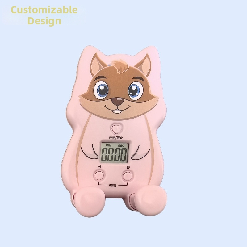 Karikatūrinis stalinis laikmatis – galingas signalas, daugybinis virtuvės laikmatis, atskaitos funkcija ir telefono laikiklis