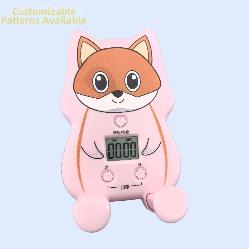 Karikatūrinis stalinis laikmatis – galingas signalas, daugybinis virtuvės laikmatis, atskaitos funkcija ir telefono laikiklis