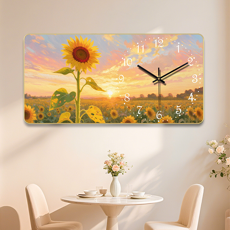 Négyzet alakú falióra, sweep mozgás, számjegy kijelző, nappalira