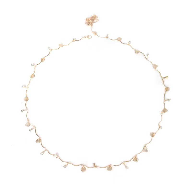 Jostas ķēde ar pūdelēm, metāla, regulējama 80–100 cm, sievietēm, visu sezonu stilā, Youni