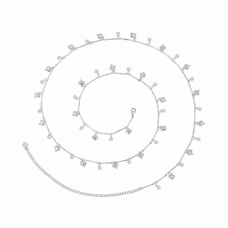 Jostas ķēde ar pūdelēm, metāla, regulējama 80–100 cm, sievietēm, visu sezonu stilā, Youni