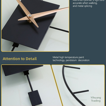 Sienas pulkstenis dzīvojamajai telpai, analogo displejs ar rādītājiem, ar bateriju, Sun movement mehānisms, metāla korpuss, metālisks ciparnīca