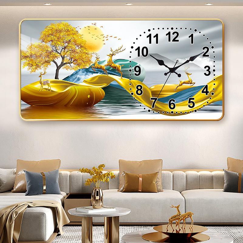 Fali óra LCD kijelzővel és öröknaptárral, téglalap alakú modern dizájn, Seiko kvarc mozgás, akkumulátorral működik