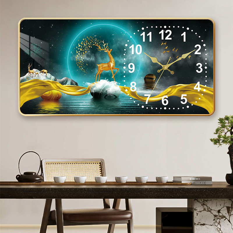 Fali óra LCD kijelzővel és öröknaptárral, téglalap alakú modern dizájn, Seiko kvarc mozgás, akkumulátorral működik