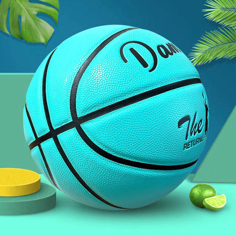 Reflektív fényű kosárlabda éjszakai világítással, fluoreszcens bevonattal, kopásálló, csúszásmentes, puha bőr felületű, felnőttek és tinédzserek számára