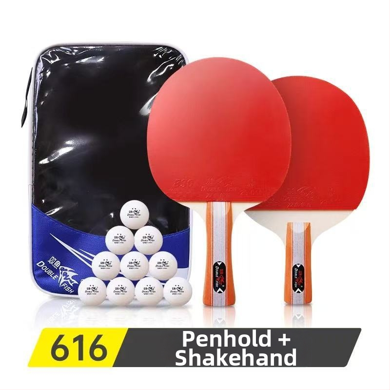 Pisces lauatennise reket A026/A036, kahekülgne anti-kleepuva kumm, 126A/136A, treeninguks ja mängimiseks