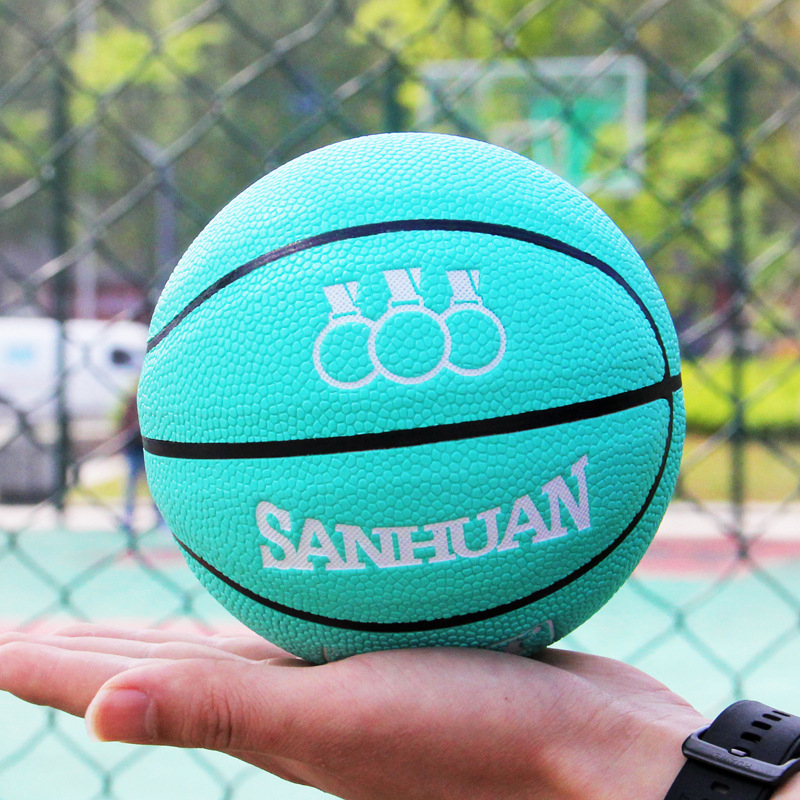 Three Rings basketbols, PU materiāls, Modeļa Nr. 1, logotips drukāts