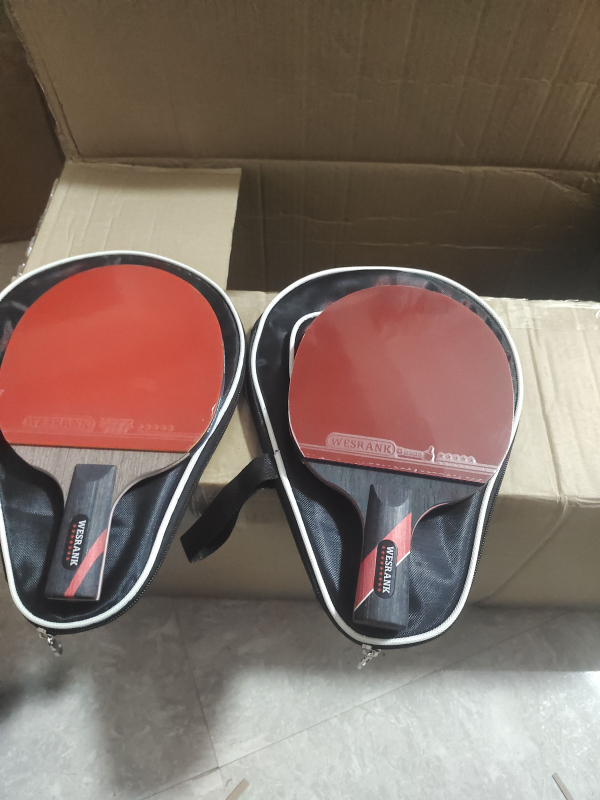 Karbonfiiber lauatennise reket konkurentsinili tasemel, pimples kumm, sirge haardega, mudel F98T7S787T57H9, hinnang 9 tärni/7 tärni