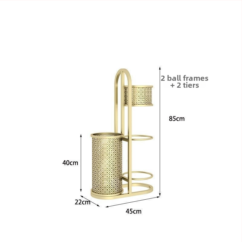 Raft de depozitare pentru echipament sportiv acasă, pentru mingi de baschet, mingi de volei și rachete de badminton