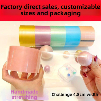 Dekompresinė juostelė su BOPP pagrindu, 50 μm storis, spausdintas logotipas