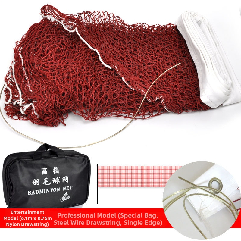 Plasă de badminton – standard pentru competiții la dublu, pliabilă și portabilă pentru interior/exterior, poliester, Yigengmei
