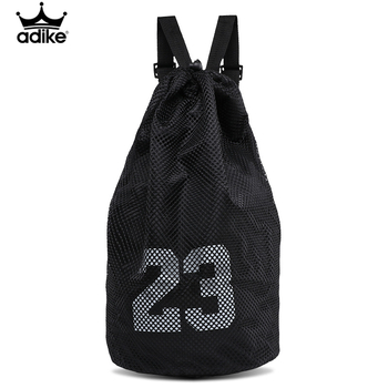 Krepšinio tinklo kuprinė su virvele – pritaikoma su logotipu, tinklinė medžiaga, sportinė kuprinė krepšiniui