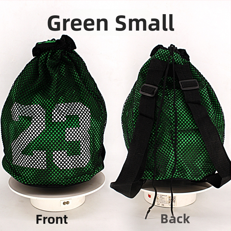 Krepšinio tinklo kuprinė su virvele – pritaikoma su logotipu, tinklinė medžiaga, sportinė kuprinė krepšiniui