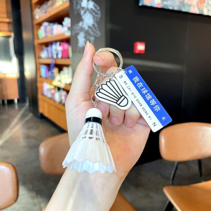 Κονκάρδα κλειδιών σε σχήμα ρακέτας μπάντμιντον, πλαστικό, στυλ Lovable Wind, μάρκα Other, IP εξουσιοδότηση: Όχι