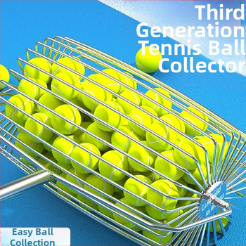 Viegls teleskopiskais tenisa bumbiņu savācējs ar ritināšanas mehānismu