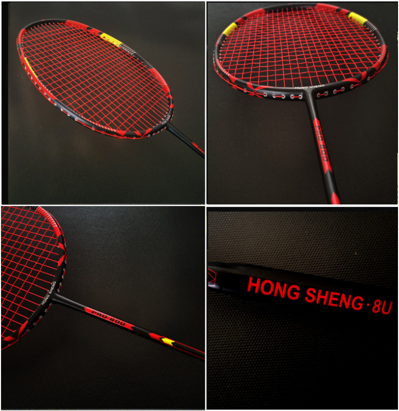 Jednokomorna raketa od karbon vlakana za badminton, duljina 675 mm, drška G5, direktni udar, čvrsti okvir, za amatere