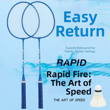 Badmintona rakete pieaugušajiem un bērniem, rāmis no titāna sakausējuma, ārkārtīgi cieta, tiešs trieciens, piemērota badmintonam un tenisam, svars 95-100 g