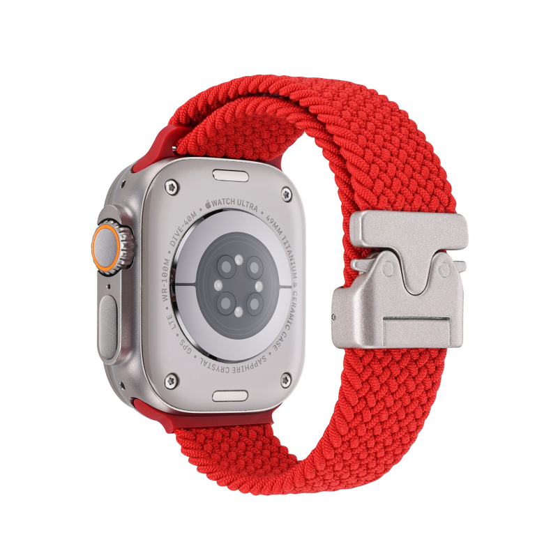 Brățară de ceas împletită din nylon cu cataramă parașută pentru Apple Watch Ultra 2 (Stil sport, 22 g, compatibil cu Apple Watch Ultra 2)