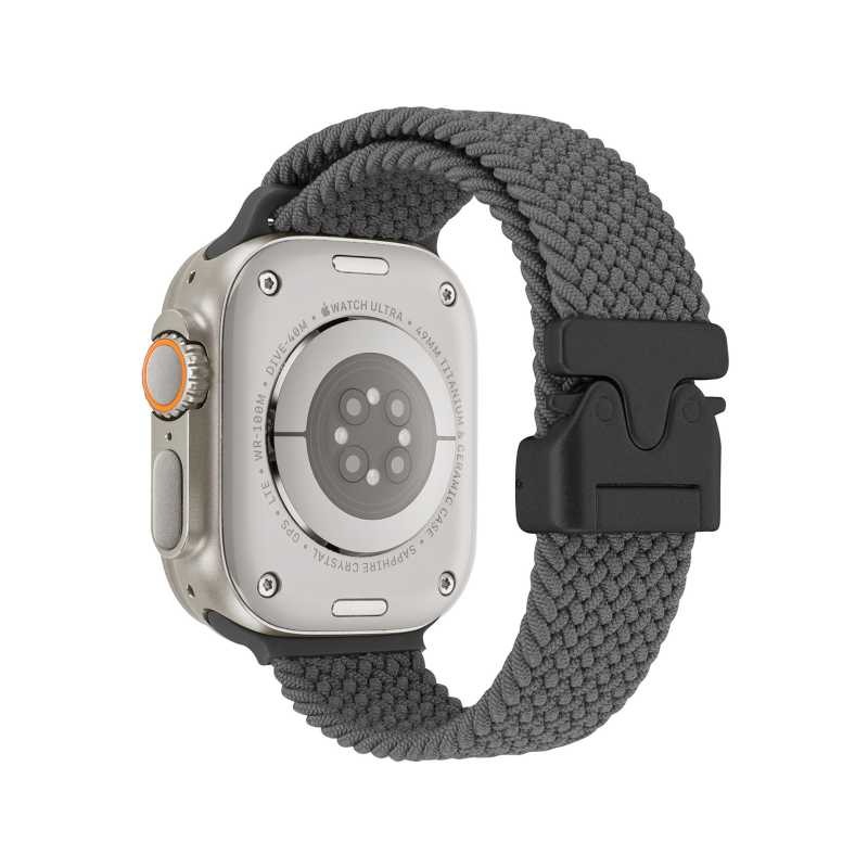 Brățară de ceas împletită din nylon cu cataramă parașută pentru Apple Watch Ultra 2 (Stil sport, 22 g, compatibil cu Apple Watch Ultra 2)